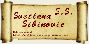 Svetlana Sibinović vizit kartica